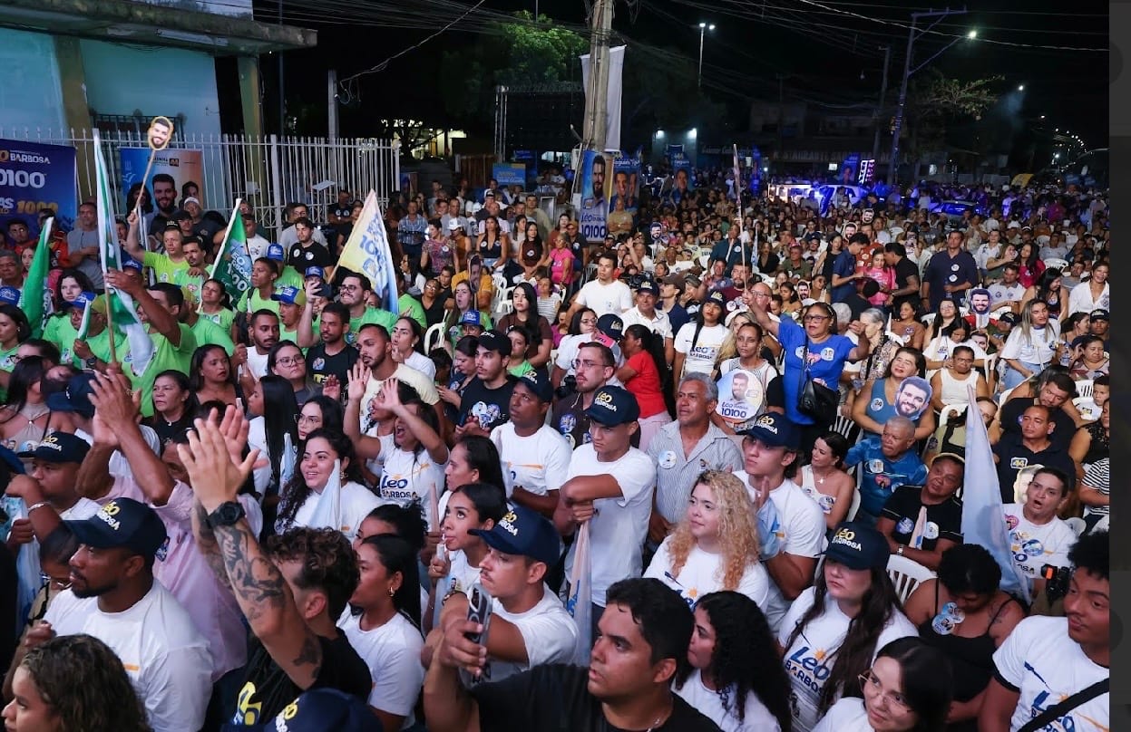 Mais votado por duas vezes, Léo Barbosa reúne milhares em evento na capital e mostra força política