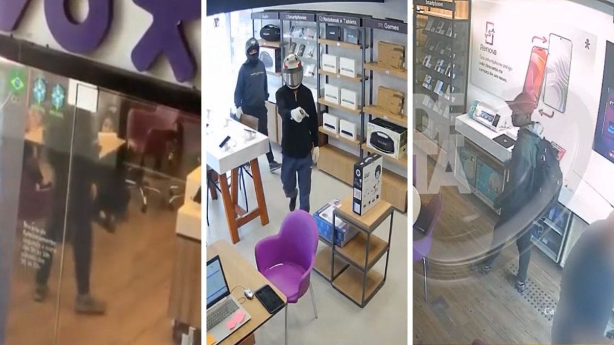 Três lojas da mesma rede de celulares são assaltadas em menos de 15 dias e polícia investiga semelhança no modus operand