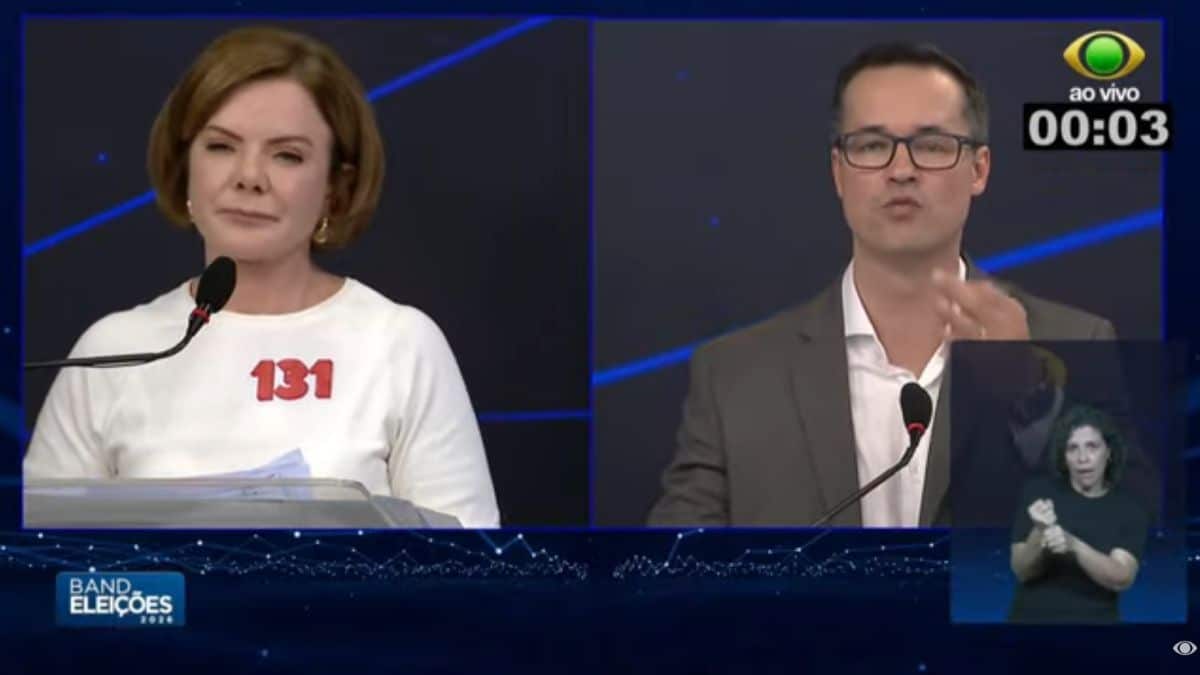Deltan e Gleisi brigam no 1º bloco do debate ao Senado do PR