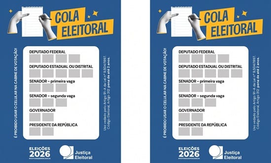 Eleitor pode levar ‘cola’ com números para votar no 1º turno, domingo, 4