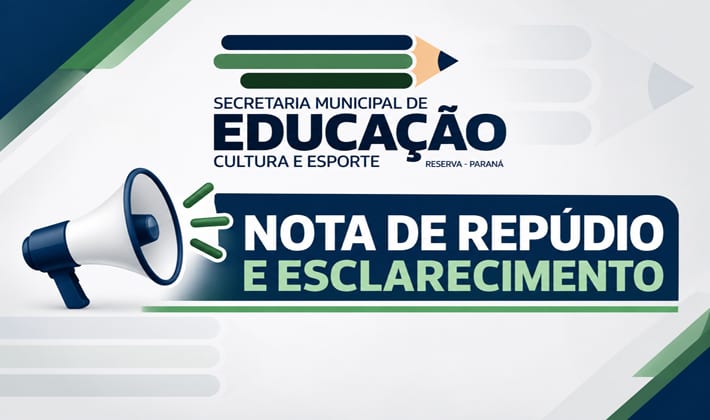 Prefeitura de Reserva divulga nota sobre Escola Marcos Lemes, no Pinhal Chato