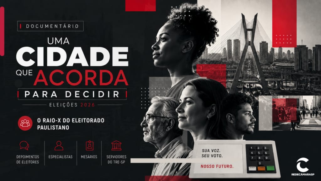 Rede Câmara SP exibe documentário sobre as Eleições 2026