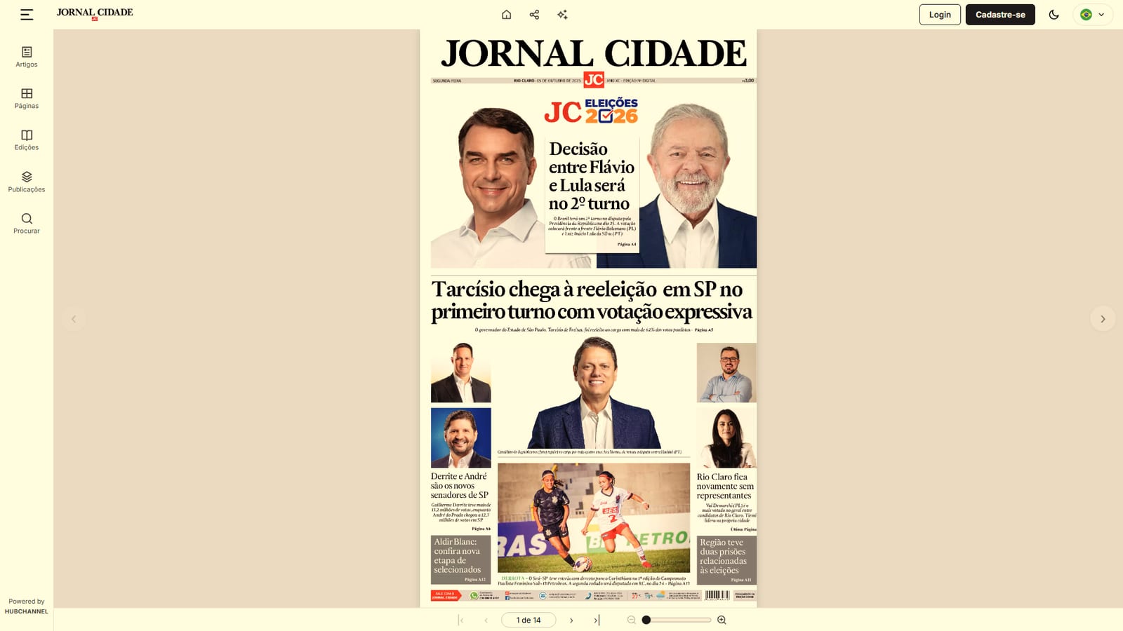 Jornal Cidade disponibiliza edição especial gratuita sobre as Eleições 2026