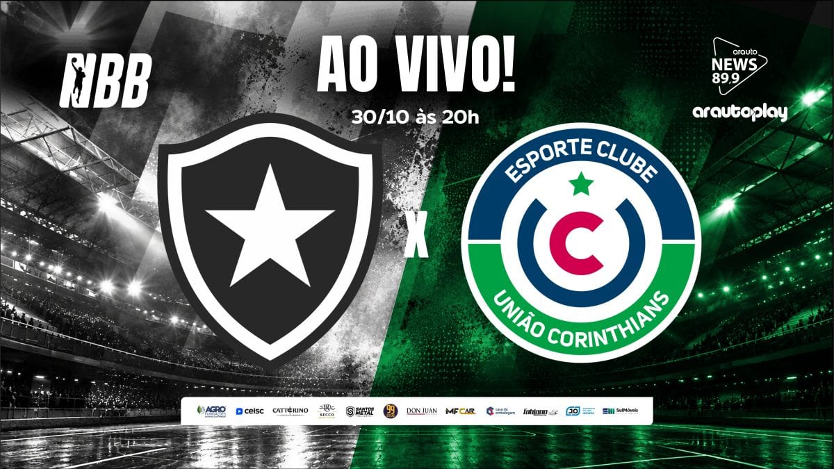AO VIVO: Arauto News transmite duelo entre Botafogo e Ceisc União Corinthians pelo NBB