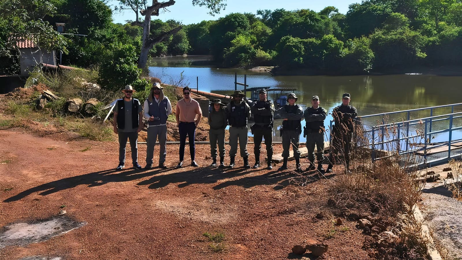MPTO vistoriou captações em três rios e barragem rompida no sudoeste