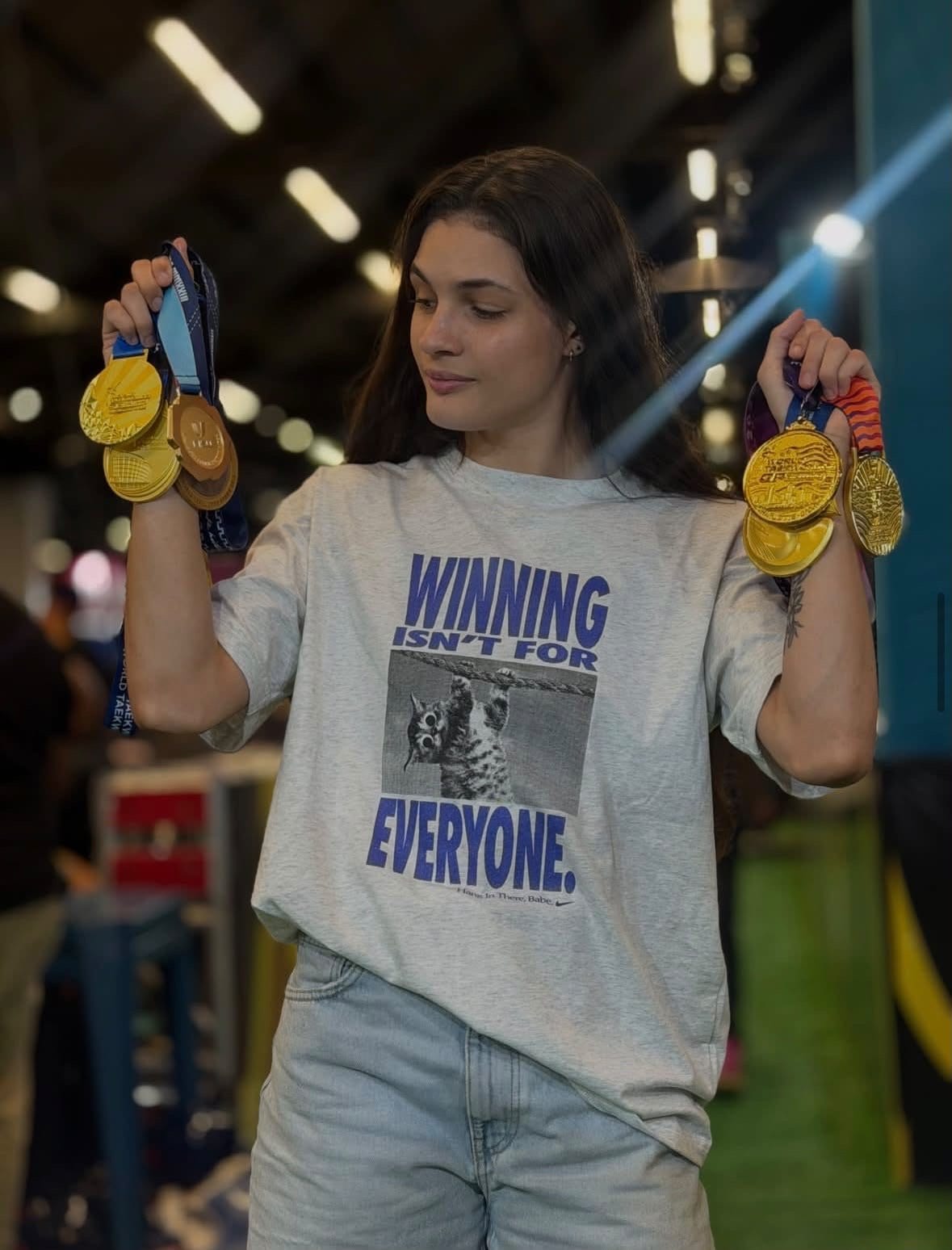 A brasileira Maria Clara Pacheco, de 23 anos, líder do ranking mundial na categoria até 57 kg, conquistou a medalha de o