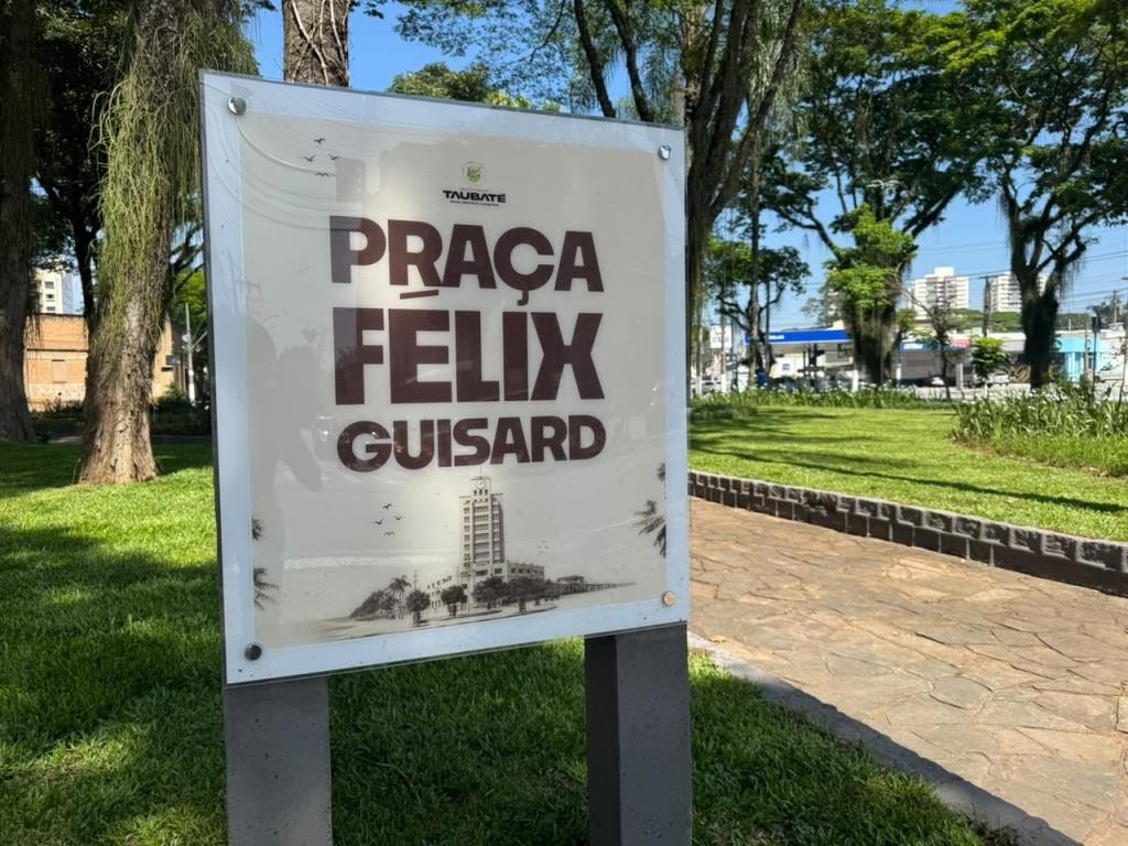 Praça Félix Guisard (CTI) em Taubaté recebe requalificação e R$60 mil em recursos