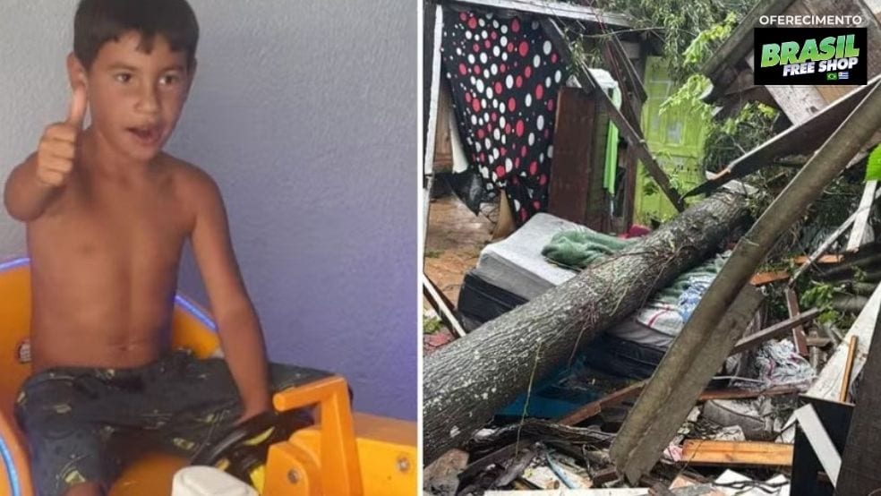 Criança morre após ser atingida por árvore enquanto dormia durante temporal em Porto Alegre