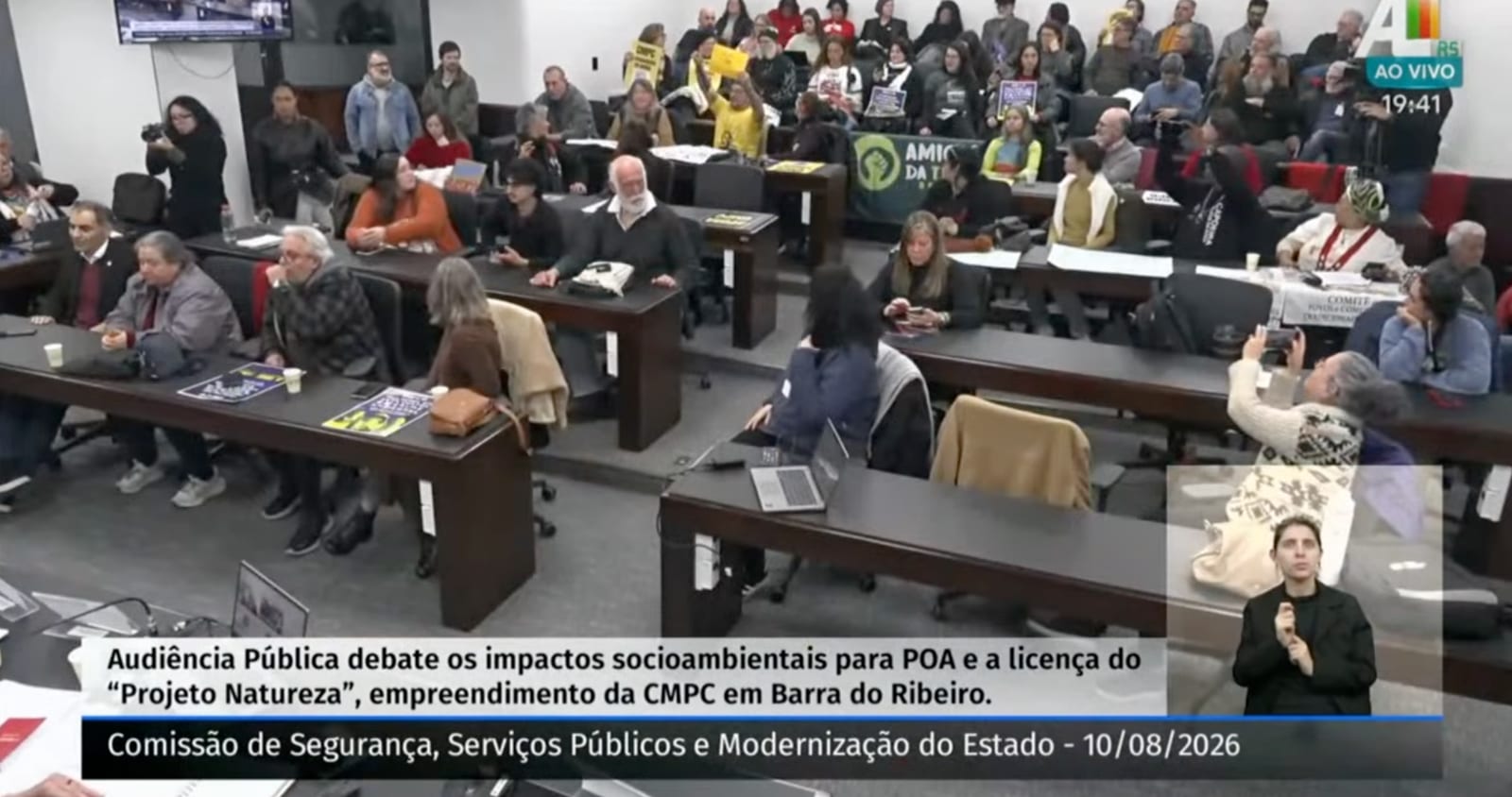 Audiência sobre CMPC no RS dura 4h32; CMPC, FEPAM e governo não foram