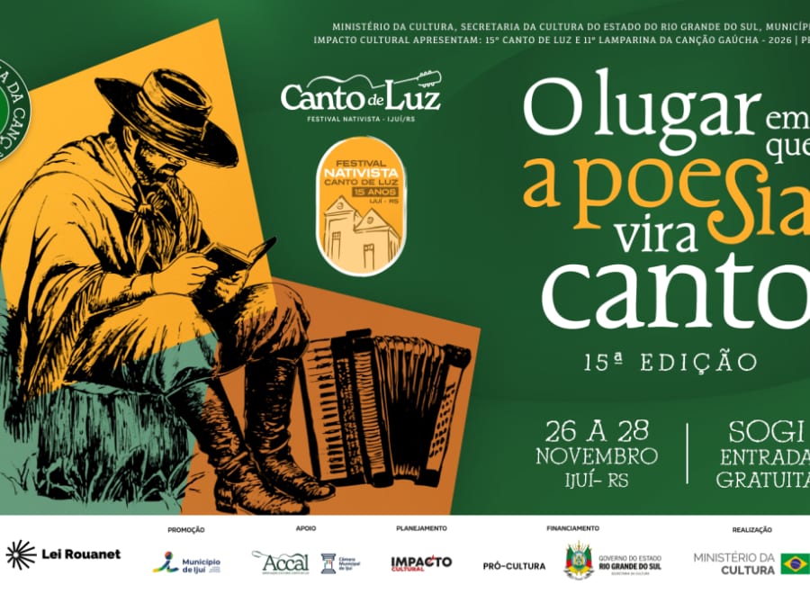 Inscrições para o 15º Canto de Luz terminam nesta segunda-feira