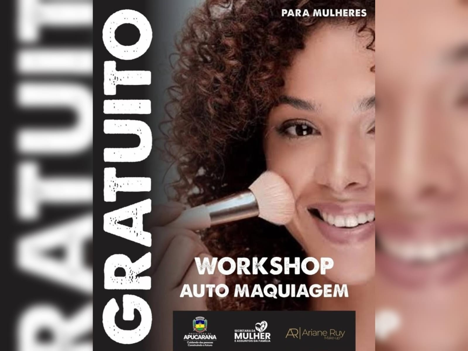 Secretaria da Mulher promove workshop gratuito de automaquiagem