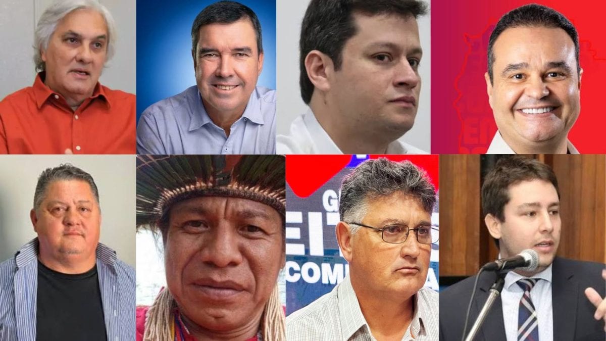 Oito candidatos confirmados para o Governo de Mato Grosso do Sul em 2026