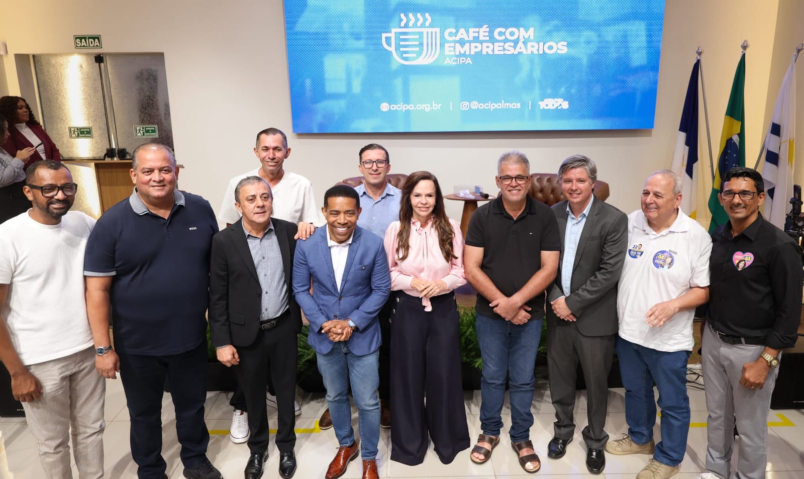 Eduardo Gomes e Dorinha participam de Café da Manhã com Empresários, em Palmas