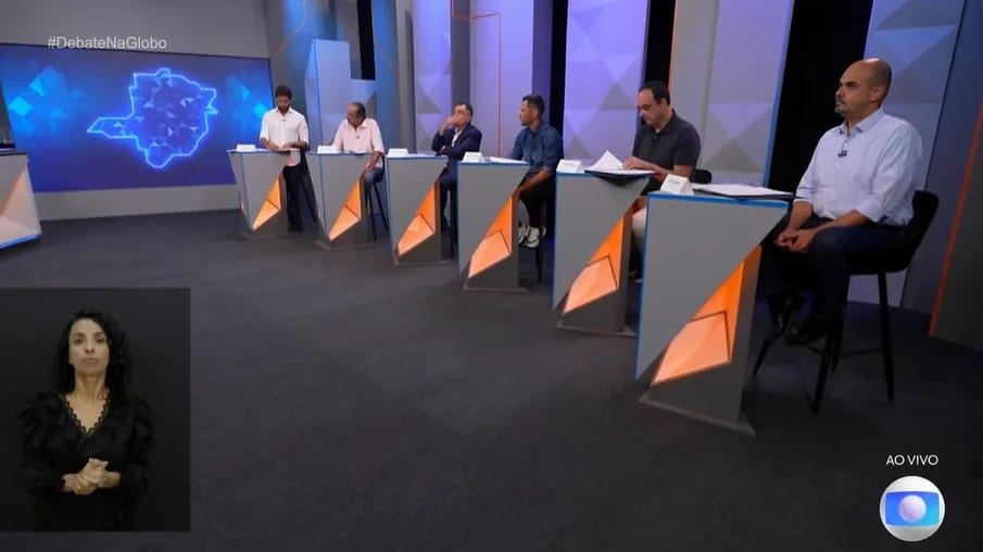 Cleitinho, Roscoe e Mateus Simões trocam ataques em debate na TV Globo