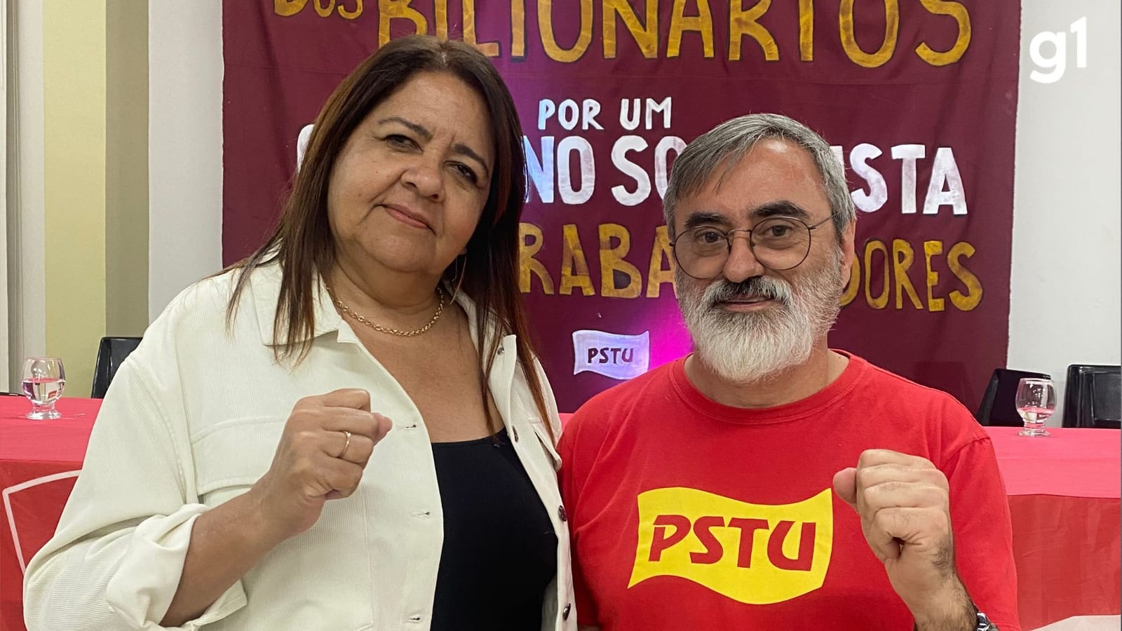 Rejane (PSTU) declara R$ 498 mil; vice Adão informa R$ 400 mil