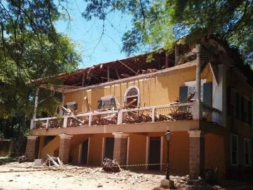 Lei municipal tomba o Casarão do Marquês de Três Rios – sede da fazenda Cacutá no Vale Verde