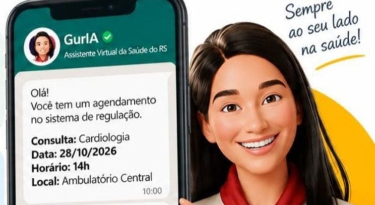 GurIA: alertas por WhatsApp sobre agendamentos do SUS começam em 28/9