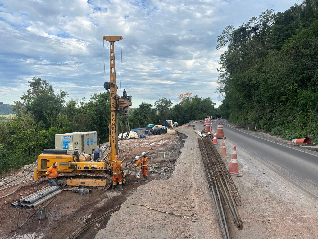 Obras da ERS-020 entre Taquara e Três Coroas têm 27% executado