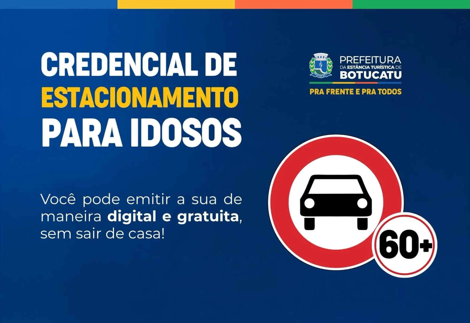 Idosos de Botucatu podem emitir credencial de estacionamento pela internet