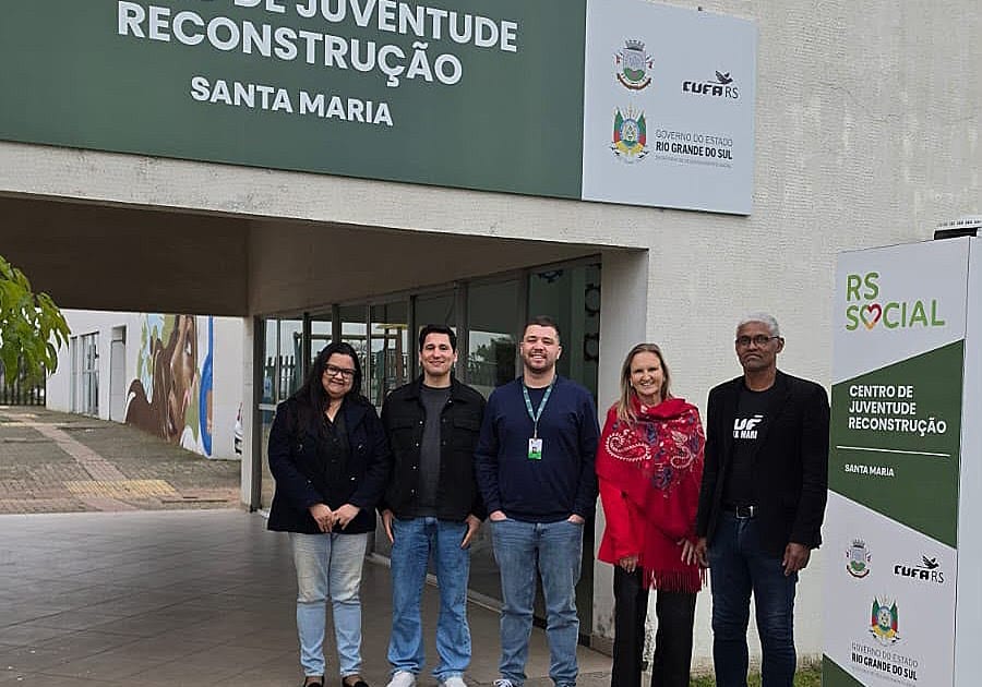 Secretaria de Dom Pedrito visita CRJ Reconstrução em Santa Maria, 10 de setembro