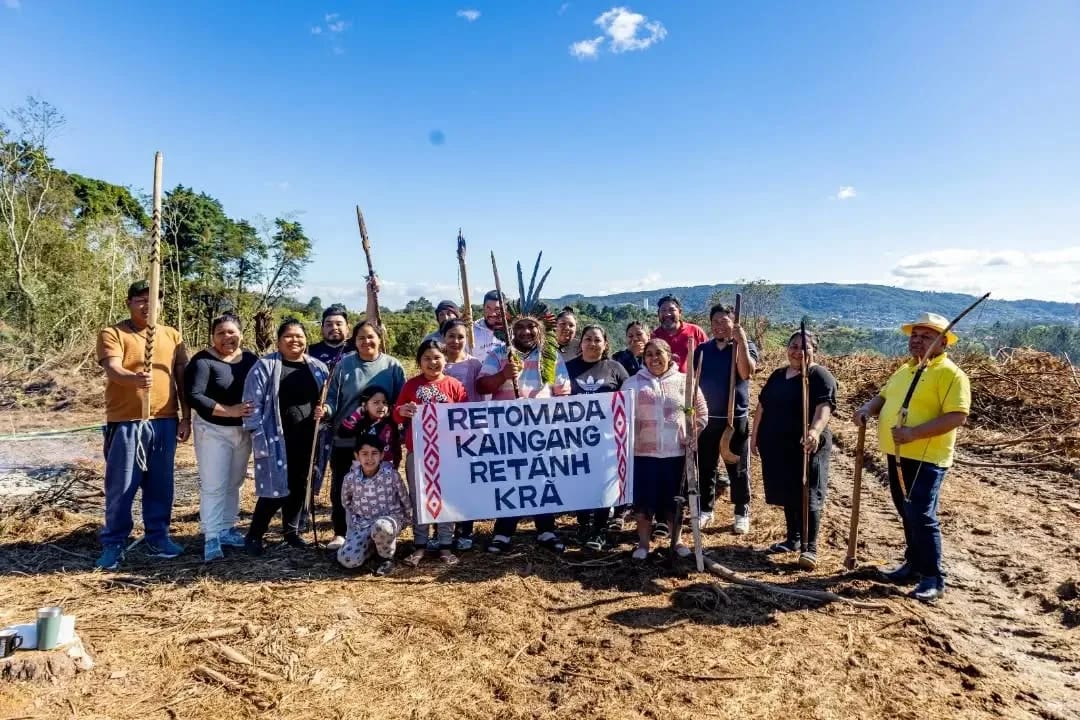 Kaingang retomam território entre Porto Alegre e Viamão: 18 famílias ocuparam área