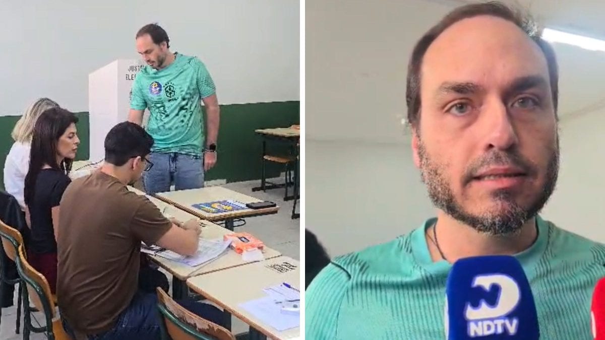 ‘Estamos decidindo os próximos 30 anos do Brasil’: Carlos Bolsonaro vota, faz alerta grave à imprensa e aponta impacto d