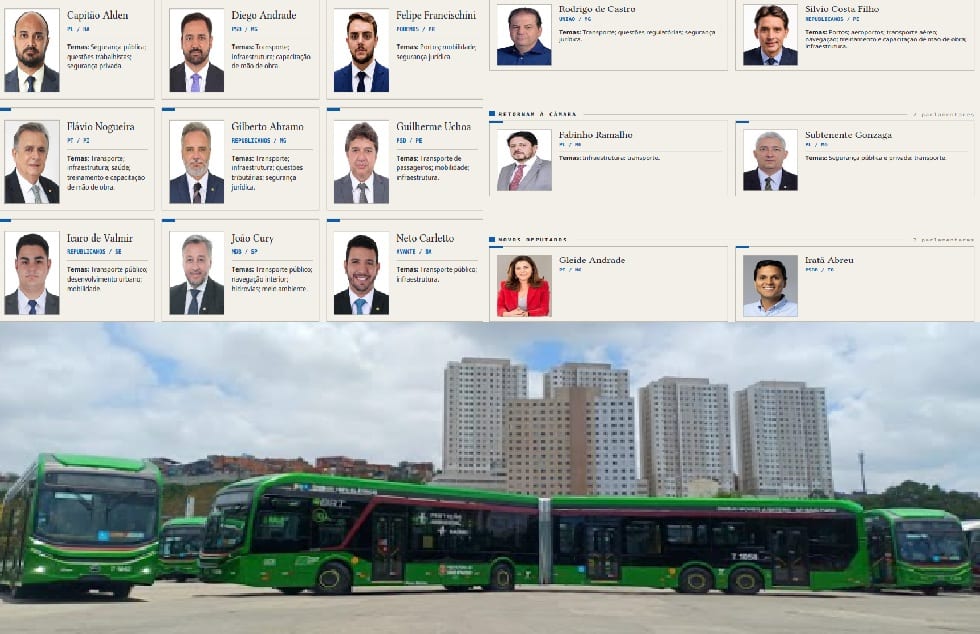 CNT destaca 15 deputados ligados ao transporte no novo Congresso; Marco Legal dos ônibus, tarifa zero, subsídios, jornad