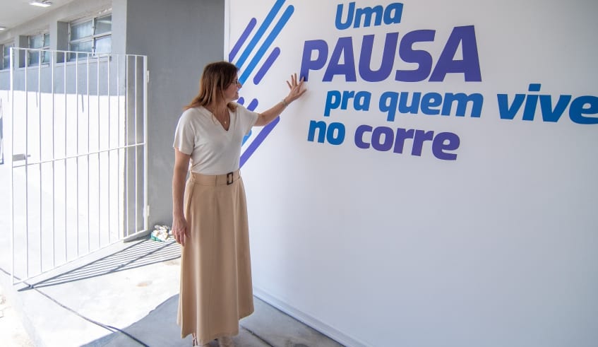 Prefeita Mara Bertaiolli faz vistoria técnica ao Pit Stop (espaço à motoboys e motogirls), que será inaugurado nesta ter