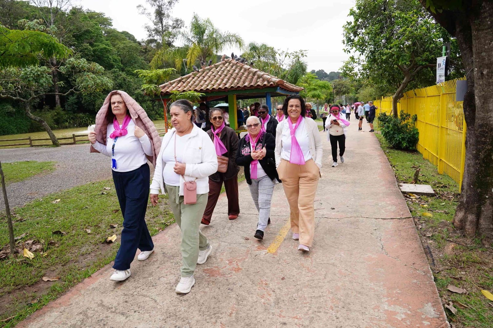 1ª Caminhada Laço Rosa reúne mais de 200 mulheres no Bosque Maia