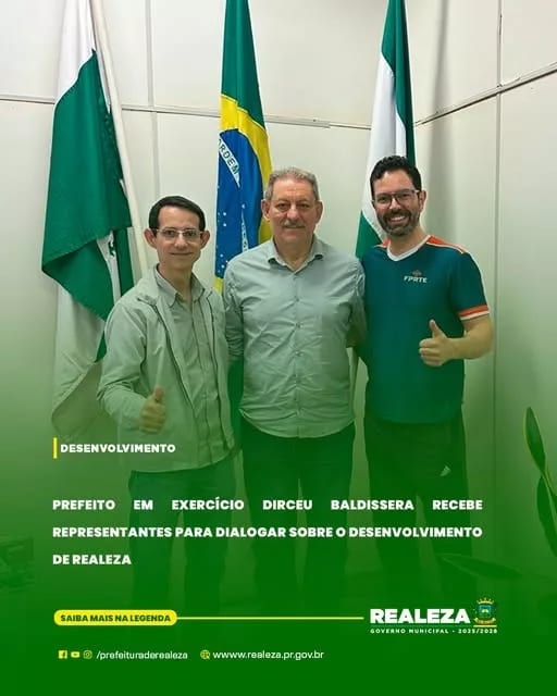 Prefeito em exercício Dirceu Baldissera recebe representantes para discutir desenvolvimento