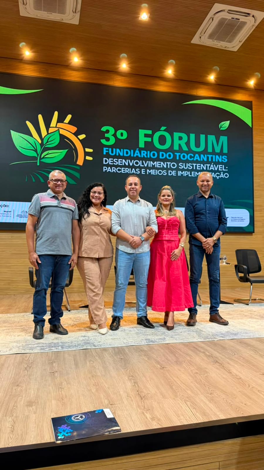 Prefeito Wada Maestro e Dra. Darlaine participam do 3º Fórum Fundiário em Palmas