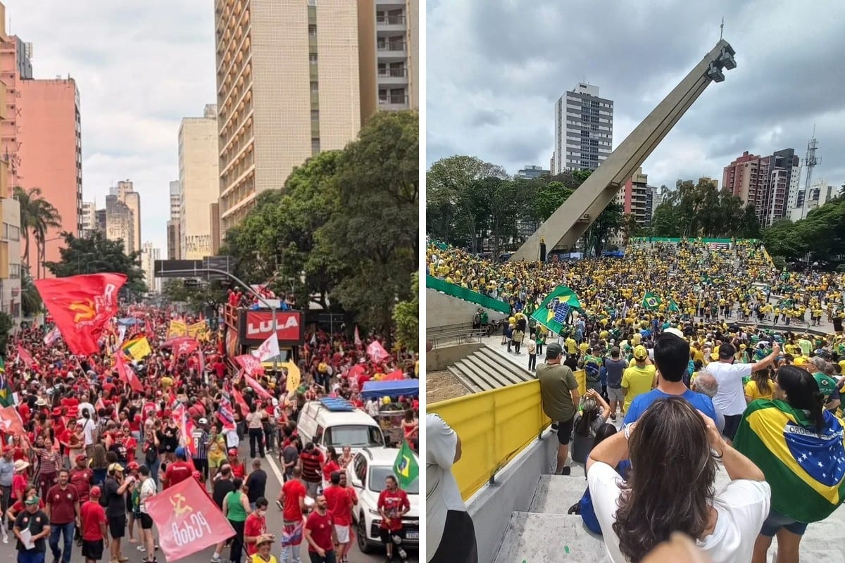 Eleições 2026: às vésperas do 2º turno, atos de apoio a Lula e Flávio Bolsonaro acontecem a 2 km de distância em Campina