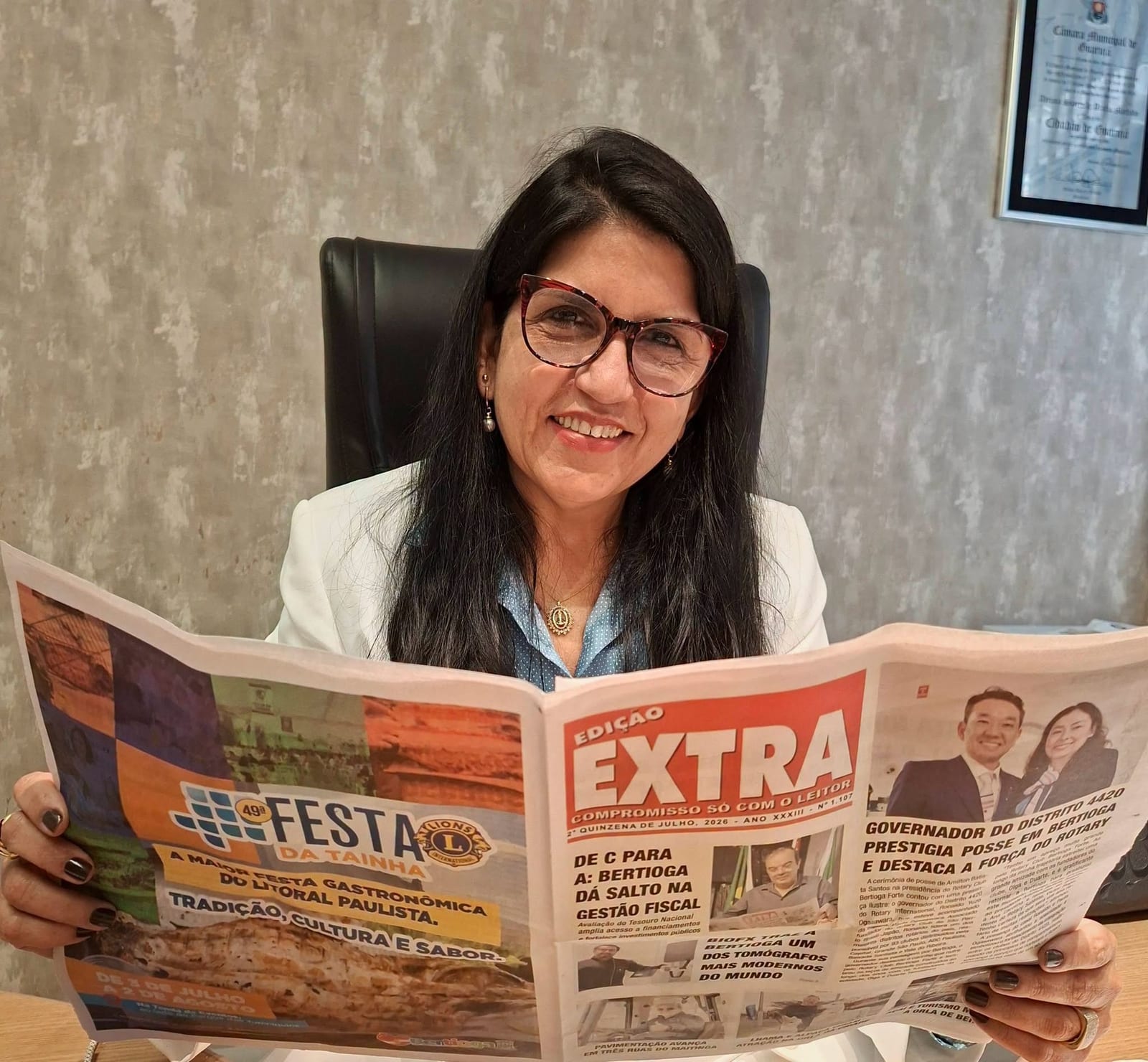 Adriana Machado, médica e vereadora de Guarujá, é candidata a deputada estadual pelo PSD
