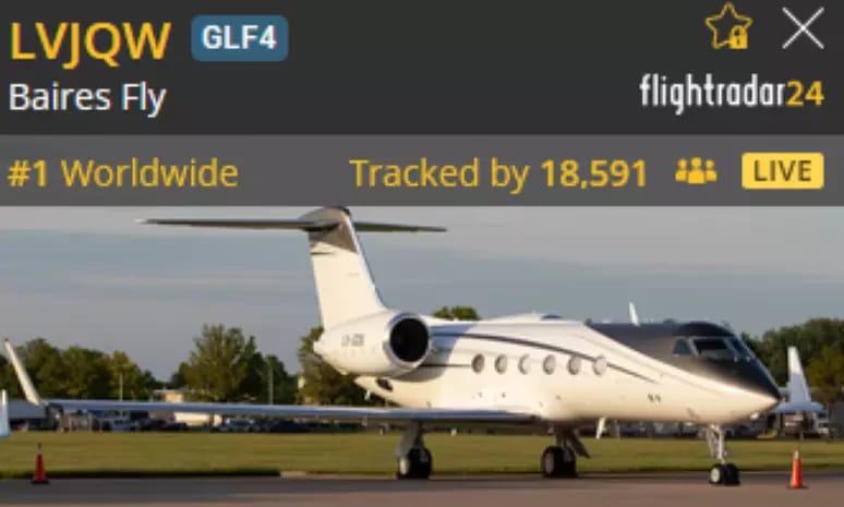Voo de Flávio Bolsonaro é o mais monitorado do mundo em site de aviação