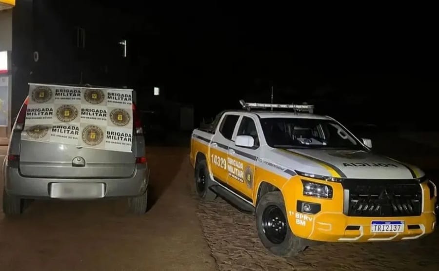 Veículo é recuperado após roubo com mulher ferida entre Santo Augusto e São Valério do Sul