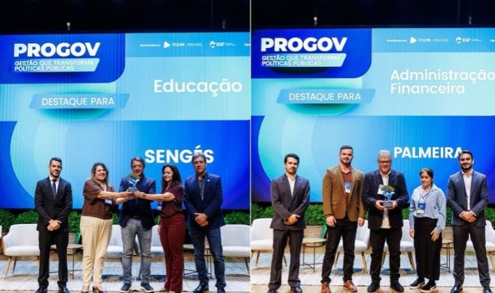 Sengés e Palmeira recebem prêmios do TCE-PR e consolidam destaque na gestão pública