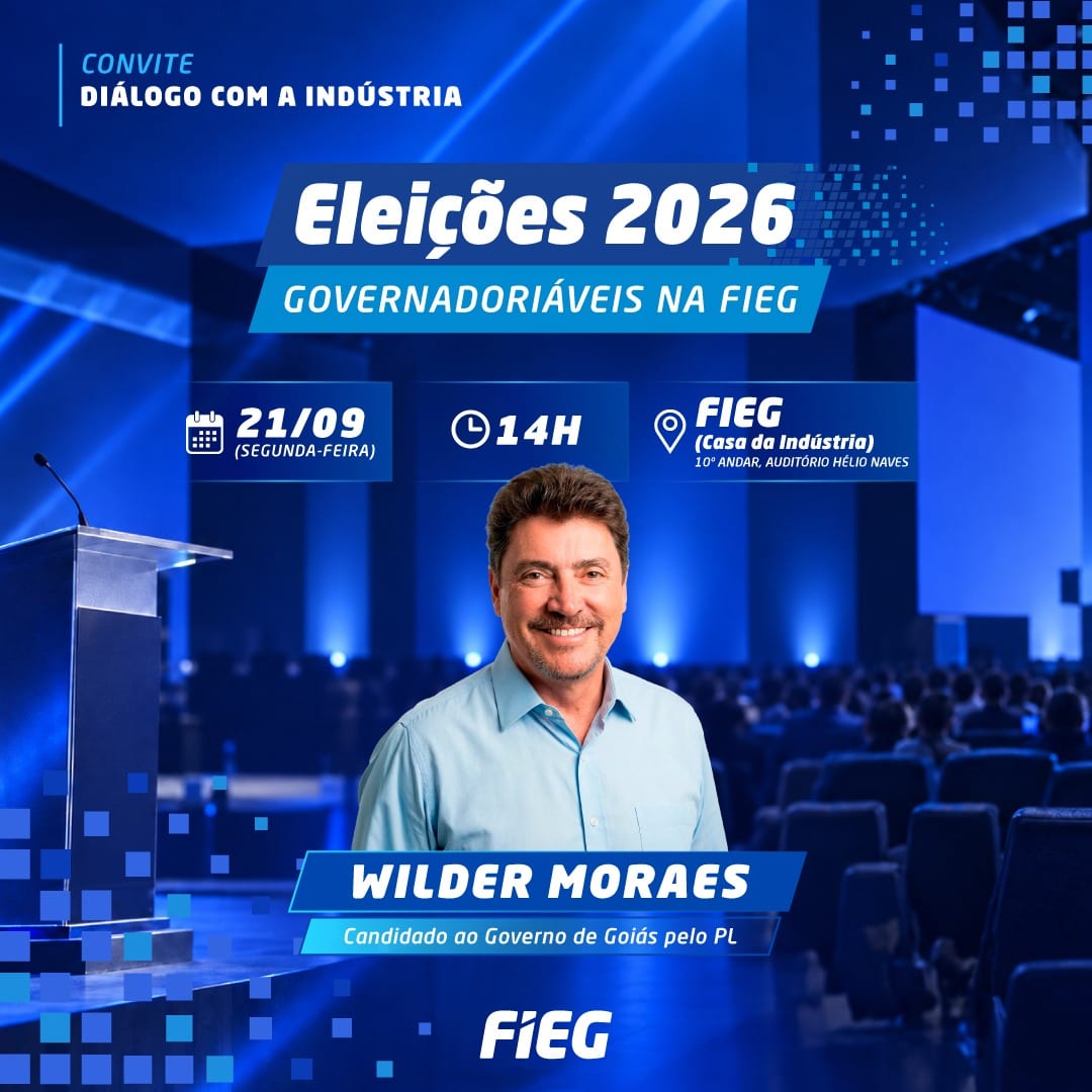 Fieg recebe Wilder Morais para o segundo encontro do ciclo de diálogos sobre eleições