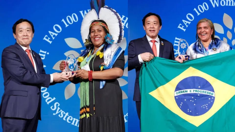 Duas brasileiras reconhecidas entre as 100 heroínas da FAO em Roma