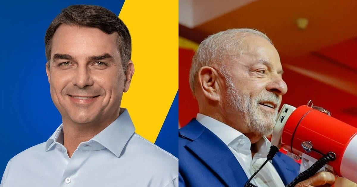 Flávio Bolsonaro abre 6 pontos sobre Lula na primeira pesquisa PoderData do 2º turno: 53% a 47%