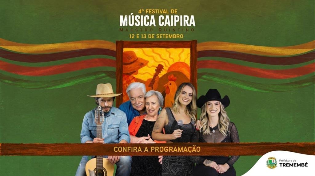 Festival Maestro Quintino de Música Caipira acontece nos dias 12 e 13 de setembro