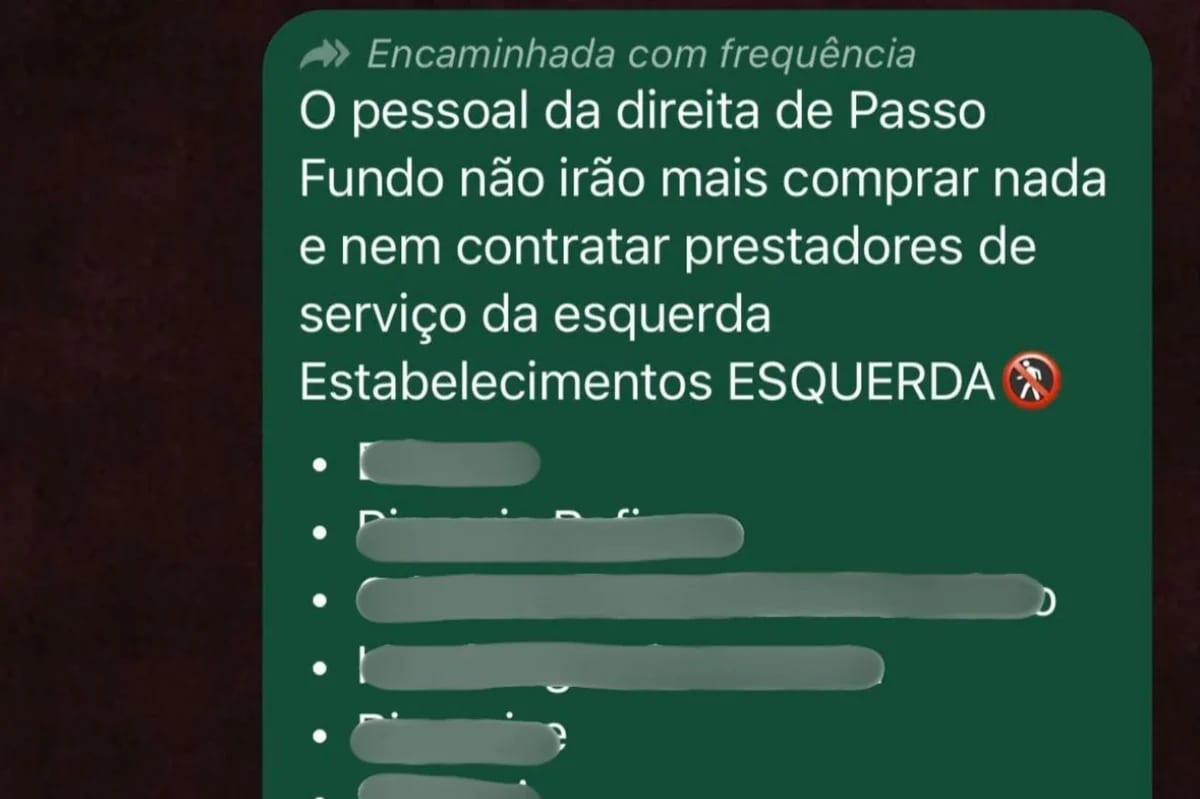 Listas de boicote a empresas de esquerda podem gerar punições na Justiça, diz promotor