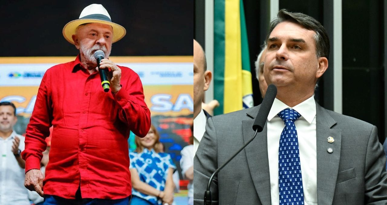 Flávio Bolsonaro tem 48,2% e Lula, 47,9%, aponta Futura; presidente supera senador na pesquisa espontânea