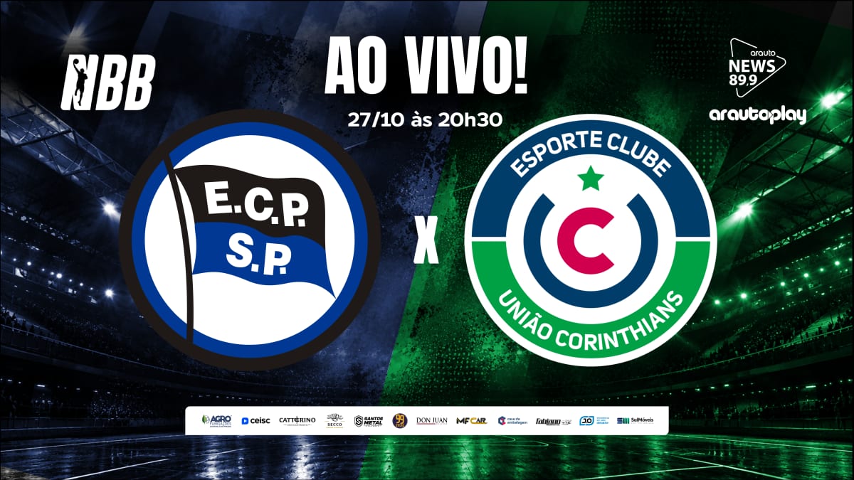 AO VIVO: Arauto News transmite duelo entre Ceisc União Corinthians e Pinheiros pelo NBB