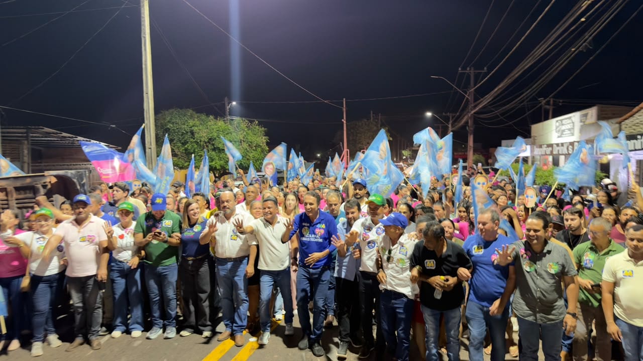 Gaguim faz mega caminhada com o prefeito Auri Wulange em Axixá neste sábado (5)