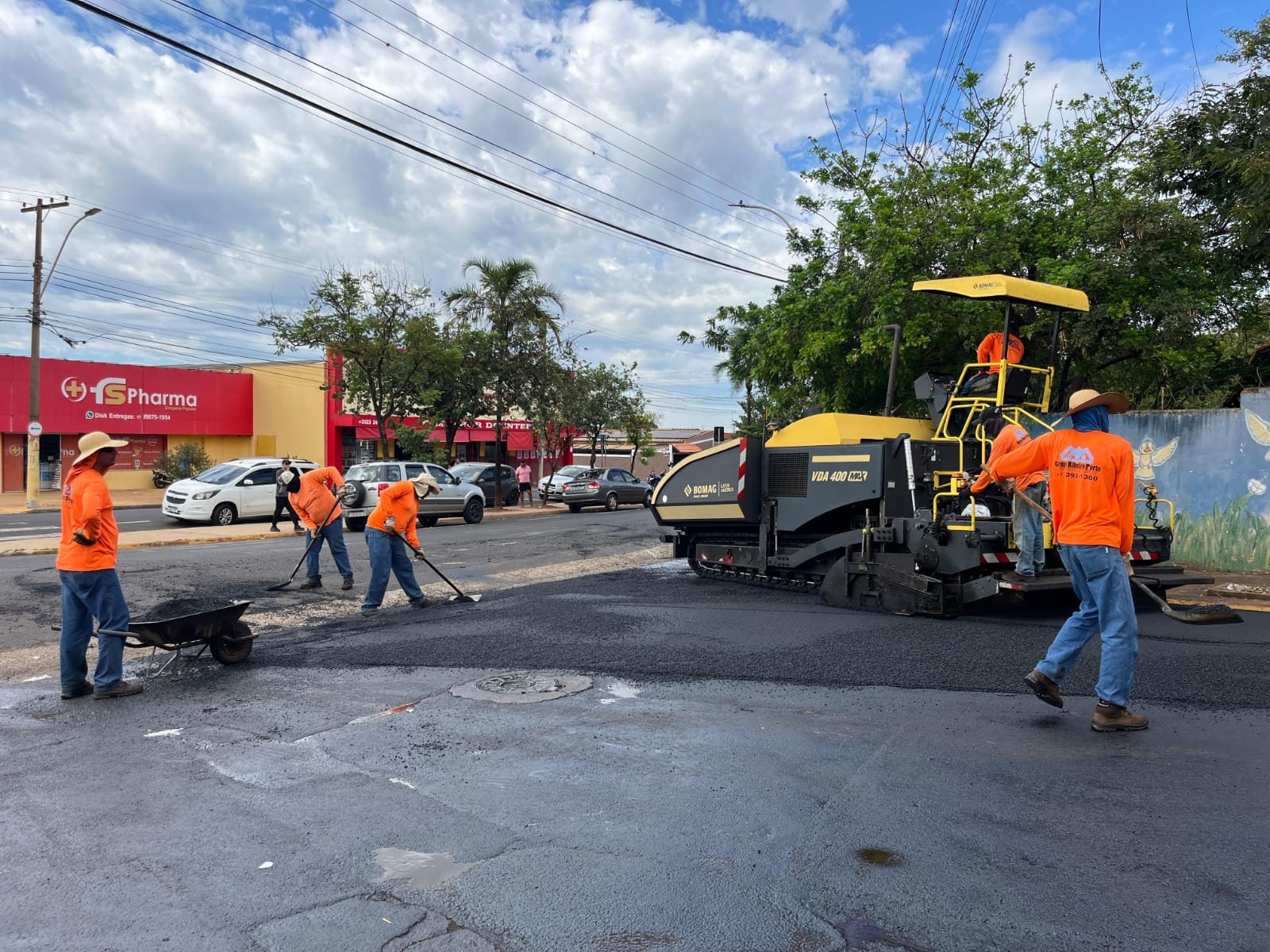 Avenida Abdo Daher recebe recapeamento no bairro Newton Siqueira Sopa