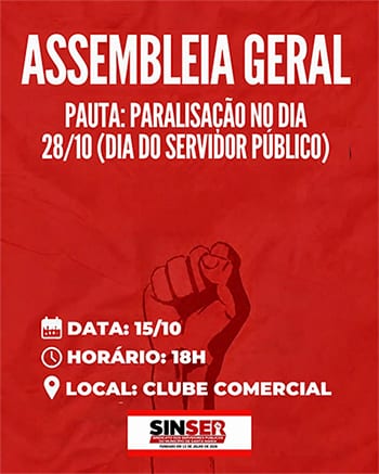 BASTIDORES. Encontro do SinSer, paralisação docente e a comissão que fiscalizará as contas municipais