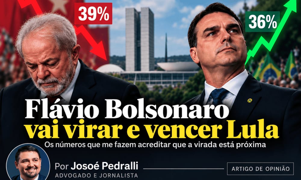Flávio Bolsonaro vai virar e vencer Lula, afirma Josoé Pedralli
