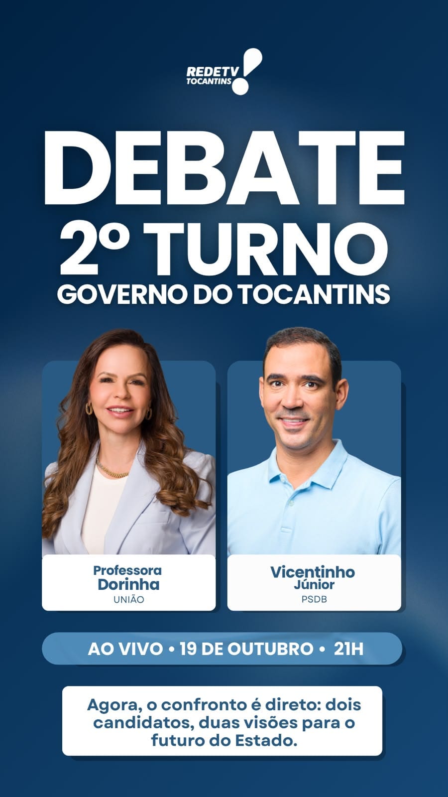 RedeTV! Tocantins realiza debate entre candidatos ao Governo do Estado no segundo turno