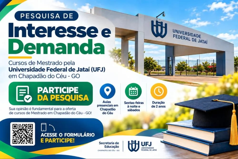 CHAPADÃO DO CÉU — PREFEITURA E UFJ ESTUDAM OFERTA DE MESTRADO GRATUITO NO MUNICÍPIO