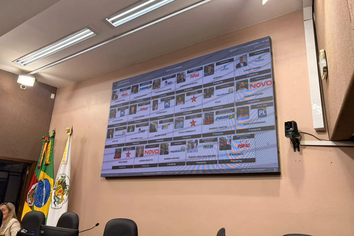 Vereadores debatem mais de 40 emendas para o orçamento de R$ 4,5 bilhões para Caxias do Sul em 2027